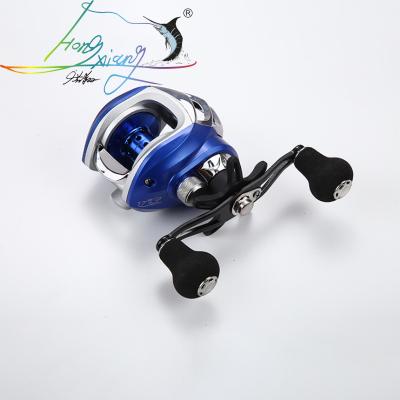 China Best Metal+plastic Baitcasting Reel 8.1:1 12+1BB Bass Fishing Reel 8KG Max Drag Left Right Hand Reel Reinforced Nylon Body White Bass for sale