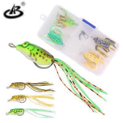 China PVC Luya bait thunder bait set bionic frog special snakehead accessories long cast leiqiang fishing snakehead frog fishing for sale