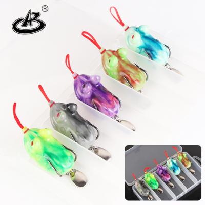 China Factory direct sales building ABS plastic thunder frog lures, soft bait frog bait for sale