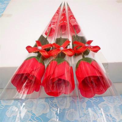 China High Quality Rose Flower Soap Rose Soap Rose Soap Flower Bouquet Soap Roses Box For Valentine's Day, Mother's Day for sale