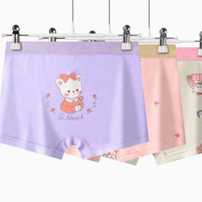 China Beautiful breathable pattern printed safe material comfortable children's underwear girl's pure cotton breathable underwear for sale