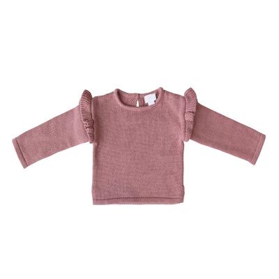 China Hot Sale Organic Kids Baby Girl Camisetas Breathable MUSLIN Made With 100% Cotton Kids Long Sleeve T-Shirt for sale