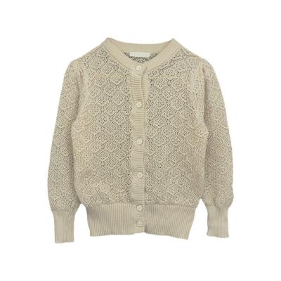 China Cotton soft warm thin bow simple sale sweater made with 100% cotton children's coat OVERSIZED KNIT baby organic cardigan for sale