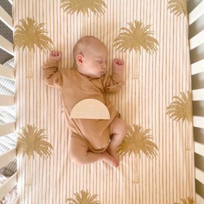 China Kindergarten Anti-Static Newborn Crib Pillow Sheet Fit Crib 3 Pieces Set Accessories Muslin Organic Cotton Fitted for sale