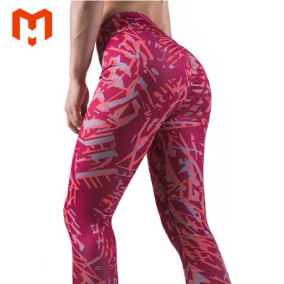 China Custom Digital Printed Sublimation Breathable Tights Yoga Leggings For Woman for sale