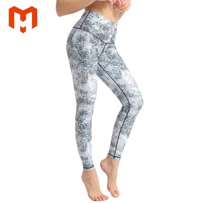 China Breathable Printing Tights Sports Fitness Pants Pocket Yoga Pants Floral Leggings for sale