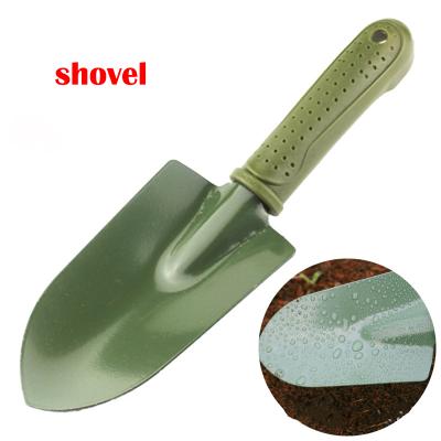 China Eco-friendly Small Shovel Rake Shovel Tool Kit PVC Garden Handle 3 Piece Set Outdoor Garden Tool for sale