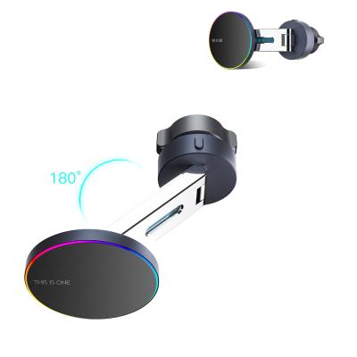 China Magnetic Car Holder 15w Fast Wireless Charger Customized With Metal Body for sale