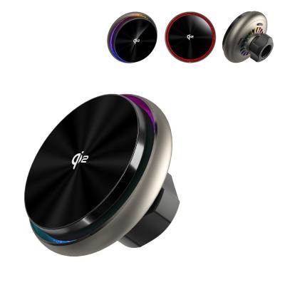 China Starry Sky Lighting Effect Silent Cooling Fan Fast Heat Dissipation QI2 Fast Charging Magnetic Car Wireless Charging Stand for sale