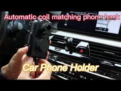 automatic calibration wireless car phone holder 15w fast charging and heat dissipation