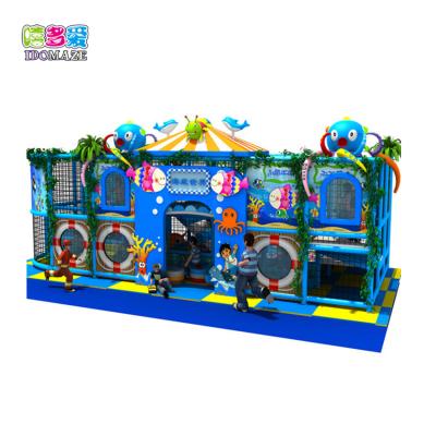 China Indoor plastic large multi-functional playground, large indoor playground kids ocean theme for sale