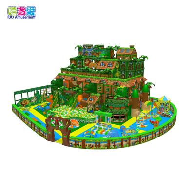 China Plastic Entertainment Forest Style Indoor Treehouse Playground For Kids for sale