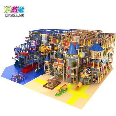 China Forest Theme Cute Animal Indoor Plastic Playground South Africa With Ball Pool for sale