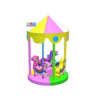 China Plastic Indoor Electric Kids Playground Equipment Soft Carousel Swing for sale