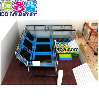 China Jumping Bed Mini Indoor Trampoline Park, Small Indoor Trampoline Park For Kids for sale