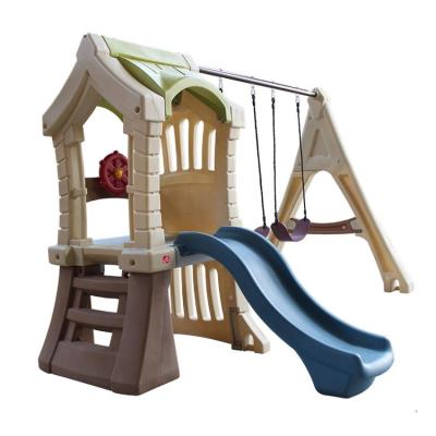 China Bring To Happiness IDO Outdoor Playground Equipment Kids Metal Outdoor Slide With Swing for sale