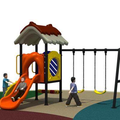 China Bring Happiness IDO Outdoor Playground Kids Play Toy House With Small Slide for sale