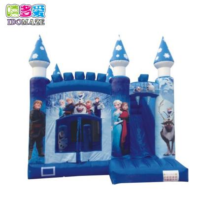 China PVC Wall Structures Commercial Giant Inflatable Climbing Bouncy Castle With Slide for sale