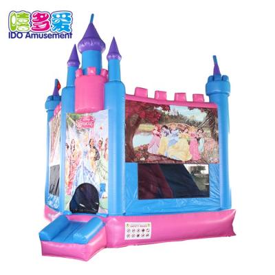 China PVC bouncing castles, Princess Inflatable Bounce House commercial for sale