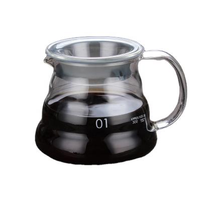 China 360ml / 600ml / 800ml Hand Stored Pour Over Drip Brewer - Borosilicate Glass Jar Coffee Pot for sale