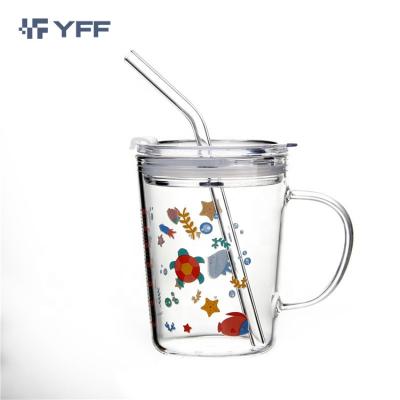 China Custom Sustainable Hot Sale Double Wall Heat Resistant Hot Tea Coffee Drinking Glass Mug for sale