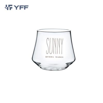 China Viable Wholesale Bulk Transparency Customized Square Glass Mug With Logo for sale