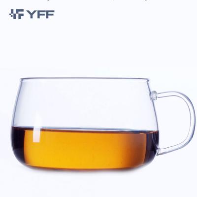 China Custom Coffee Borosilicate Glass Tea Cups Modern Stylish Wholesale Fast Viable Delivery 130ml 4.4oz Transparent for sale