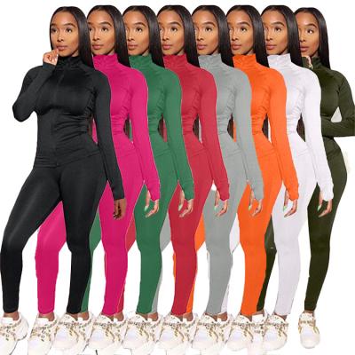 China New Arrival MD-20901146 Lady's Breathable Long Sleeve Solid Color Bodycon Sexy Jogging Autumn Women Sweat Suits Two Piece Set for sale