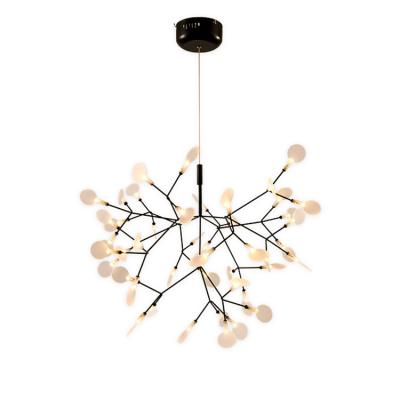 China Modern Acrylic Black Fancy Chandelier PC Kitchen/Meeting/Bedroom/Living/Bar/Hotel Led Chandelier Firefly Lighting Products for sale