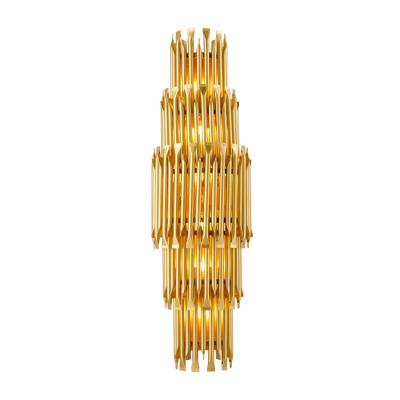 China Hotel Modern Gold Luxury Corridor Home Decor Wall Lamp Mid Century Indoor Modern Wall Lamp for sale