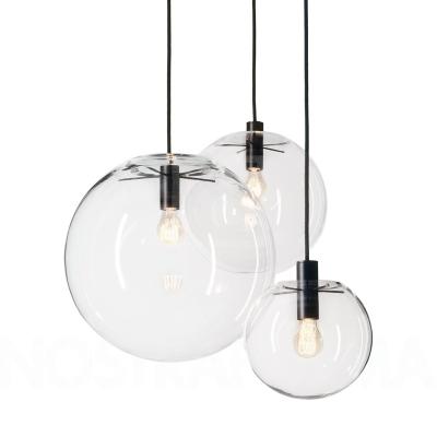 China Modern Contemporary Simple Modern Dining Room Clear Glass Chandelier Ceiling Ball Ceiling Lamp for sale