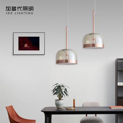 China Kitchen/Meeting/Bedroom/Living/Bar/Hotel/Lobby/Staircase Metal Shade Chandelier LED Gold Household Ceiling Lamp Decorative Modern Pink Pink Chandelier for sale