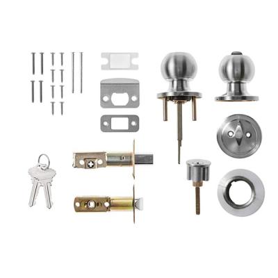 China Combo Tubular Cerradura Door Deadbolt Lock Set Entry Entry Door Stainless Steel Easy Installation Knob Lock for sale