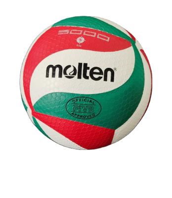 China Official Training Volleyball Soft Touch Promotion Gift Size Molten Volleyball 5000 Ball With Logo for sale