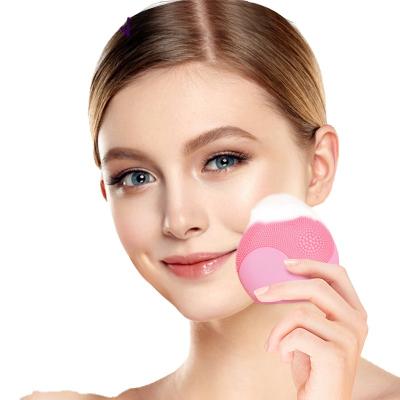 China Personal Facial Cleansing Rechargeable Waterproof Universal Sonic Heads Facial Brush Cleanser for sale