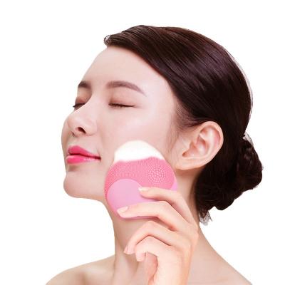 China Personal Facial Cleansing Wash Off Blackhead Silicone Sonic Facial Cleansing Brush for sale