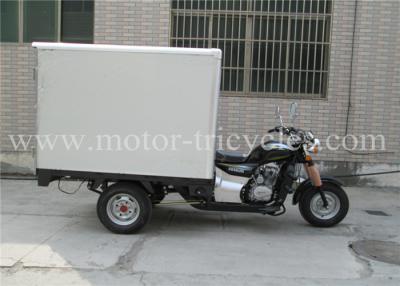 China CDI Three Wheel Cargo Motorcycle Trike Closed Box Single Exhaust Air Cooled for sale