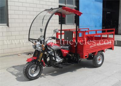 China Professional Front Roof Cargo Motor Tricycle , Gasoline Tricycle Optional Color for sale