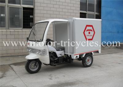 China Three Wheel Closed Box Cargo Tricycle Motorcycles Air Cooled 4 Stroke Engine for sale