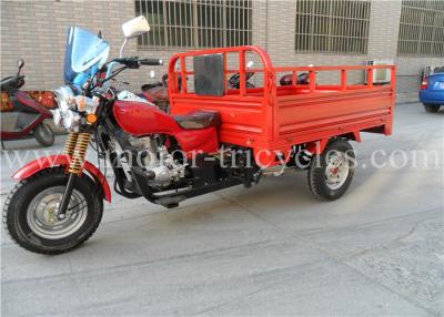 China CDI Ignition Durable Frame Red Gasoline Tricycle 12L Fuel Tank 320 kg Dry Weight for sale