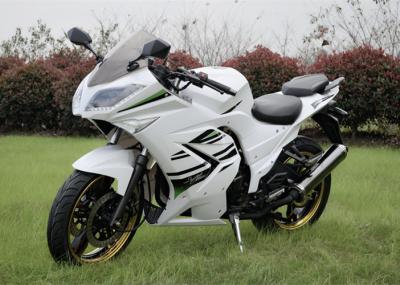 China White 150cc Motorcycles , Dobule Cylinder 4 Stroke Street Racing Motorcycles for sale