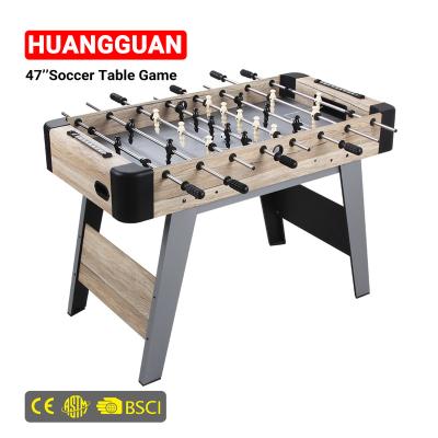 China MDF & Huangguan Plastic 47 Inch Soccer Table Game Factory Wholesale Foosball Game Table For Adults Football Table For Game Night for sale