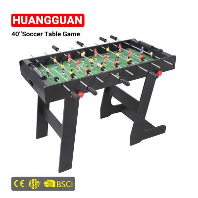 China MDF Huangguan 40 Inch Folding Football Party For Kids Professional Foosball Game Table For Game Night Football Foosball Table for sale