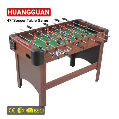 China Huangguan New Design Solid Wood Football Table For Kids Foosball Table For Family Cafe Standard Outlook Football Table For Sale for sale