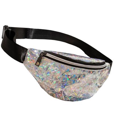 China WHOLESALES Waist Bag Hologram Laser PVC Fanny Pack China Bag and Luggage Supplier OEM ODM Handbag and Luggage Cheapest for sale