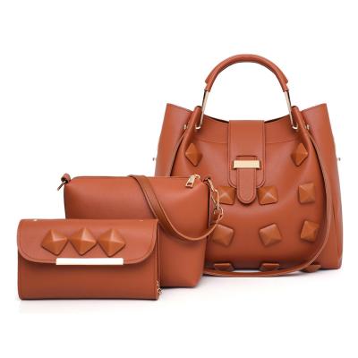 China Ladies Handbag Sets Sets Handbag Purse Hoboes For Women 3pcs In 1 Set Tote Bag for sale