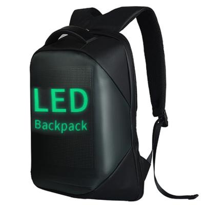 China Digital Backpack LED Panel Outdoor Display Bag WiFi Smart TV Portable Pack Light Pix Advertising Panel Bag for sale