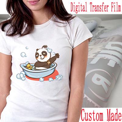 China custom DTF PET digital transfer film for T-shirt DTG Epson L1800 CMYK inkjet printer making Heat Transfer Vinyl for sale