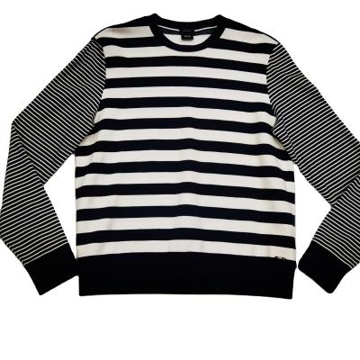 China 2021 New Arrival Anti Shrink Mens Terry Pullover Customized Color Blocked Customized Full Color Stripped Pullover for sale