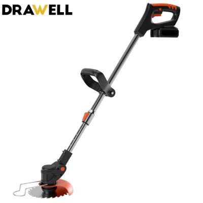 China Drawell Garden Lawnmower 12V 4000Mah 6000Rpm Motor 1800W Battery Cordless Lawn Mower for sale